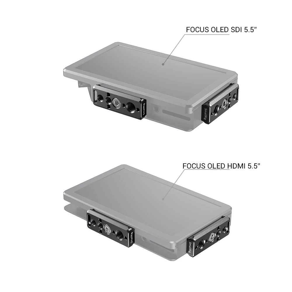 SmallRig Nato железнодорожная пластина для SmallHD Focus 7/Focus HDMI/SDI(5 ”)/Focus OLED HDMI/SDI(5,5”) монитор пластина с Nato Rail-2464