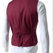 Новинка осени года Стиль Для мужчин с фальш-вставкой в клетку разноцветные Slim Fit Жилет в европейском и американском стиле, большой Размеры Для мужчин жилет с треугольным вырезом