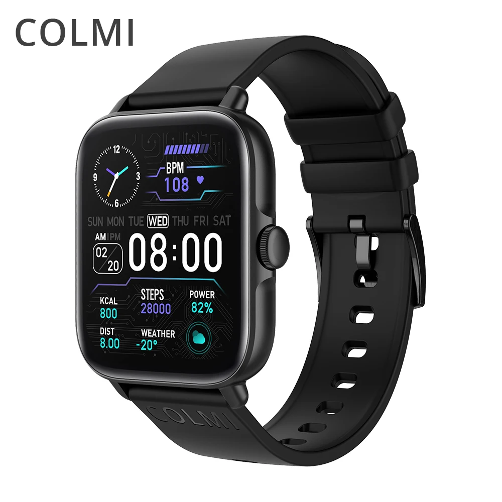 Смарт-часы COLMI P28 Plus с Bluetooth ответом на вызов мужские водонепроницаемые часы IP67