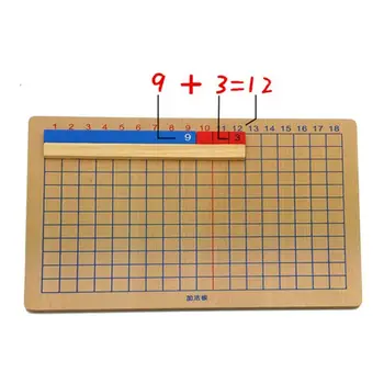 

Montessori Addition And Subtraction Wooden Panel Toys Calculus and Mathematics Educational Kids School Family