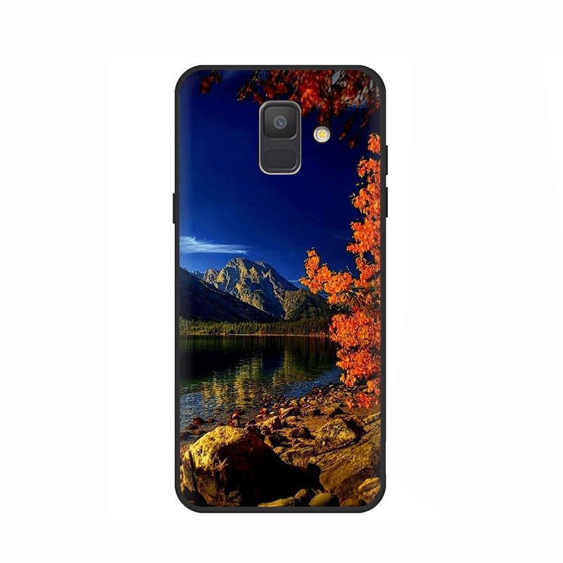 B2 Водопад природные пейзажи Мягкий силиконовый чехол для телефона для samsung GaLaxy A3 A5 A6 A7 A8 A9 A10 A30 A40 A50 A70 J6 - Цвет: B2