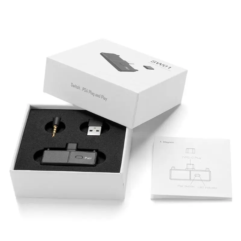 ALLOET Bluetooth 5,0 usb тип-c аудио передатчик адаптер USB приемник Bluetooth адаптер с микрофоном для переключения для Nintendo PS4 ТВ ПК