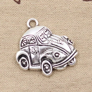 

5pcs Charms Retro Classic Cars 31x32mm Antique Bronze Silver Color Pendants DIY Crafts Making Findings Handmade Tibetan Jewelry