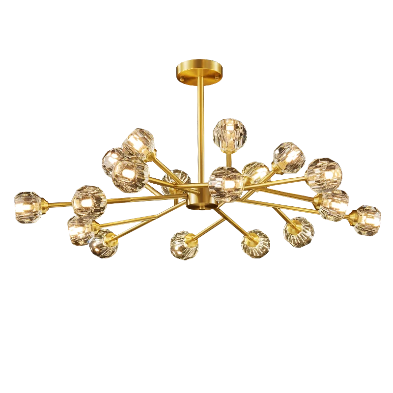 

Modern Crystal Chandelier Lighting Living Dining LED Chandeliers Room Pendant Hanging Light Lustre Cristal Lamps