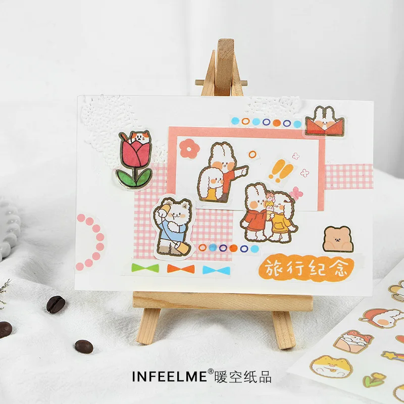 Kawaii Cute Feast Series декоративный дневник бронзовая бумага стикер для скрапбукинга