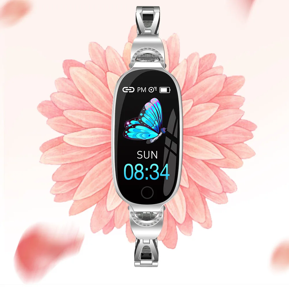 F18 Smart Watch Women Lady Smart Bracelet heart rate monitor blood pressure IP68 Waterproof Fitness Tracker Smart Band wristband