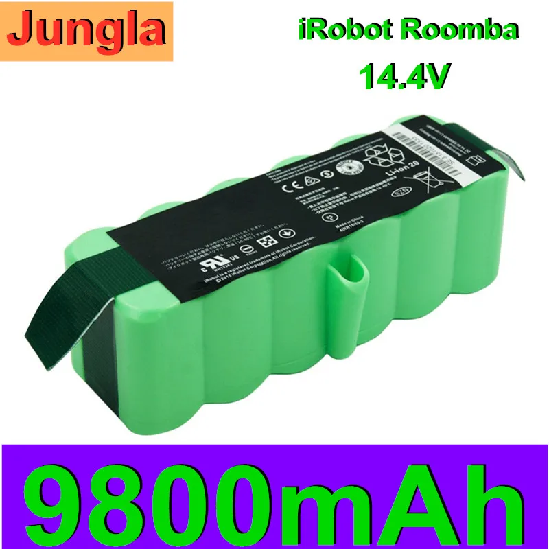 2020 аккумуляторная батарея 14 8 V 9800mAh литий-ионная Замена для iRobot Roomba 580 600 660 630 770 780 800