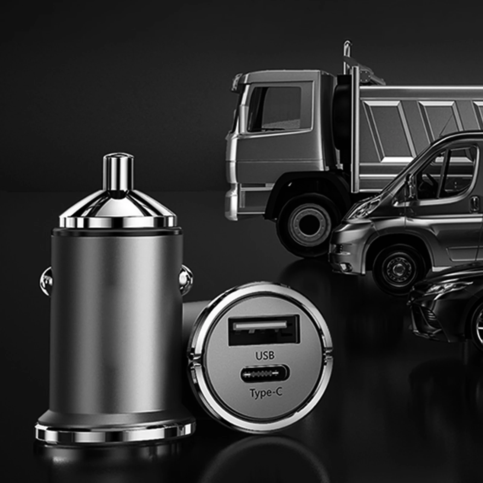 Autoladegerät USB-Schnellladegerät 3.0 PD-Ladegerät QC3.0-Ladegerät für Xiaomi Samsung Autoladegerät für iPhone12 Pro Max Schnellladegerät_voghion.com