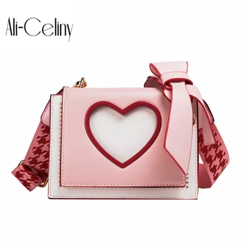 

Women Brand Originality Design Handbags Fairy bag 2019 new Korean version of small fresh love bag wide shoulder Messenger bag