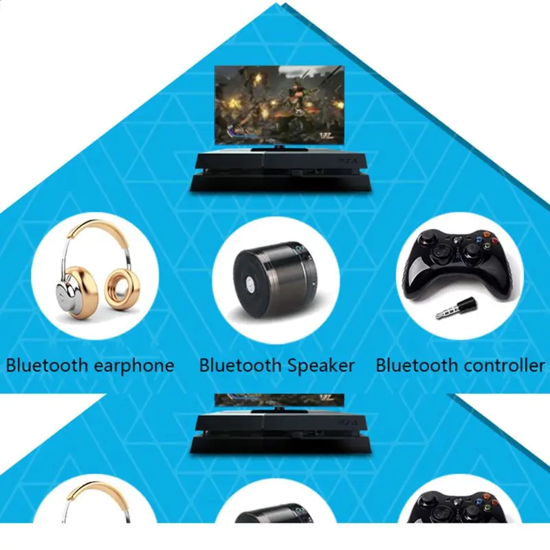 Bluetooth 4,0 беспроводной USB адаптер 3,5 мм ключ для PS4 Для bluetooth-гарнитуры