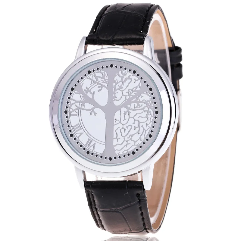 

Cool Fashion Creative Concept Leather Belt Simple Waterproof LED Students Couple Watch Touch Screen