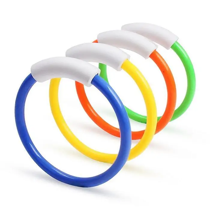 Красочные кольца для дайвинга обучающая игрушка Детский водонепроницаемый мешок (4 шт.) Многоцветный аксессуар для обучения