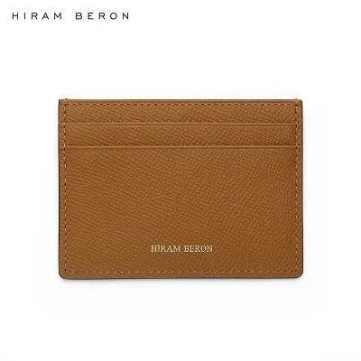 Hiram Beron,, женский розовый кошелек из итальянской кожи - Цвет: light brown