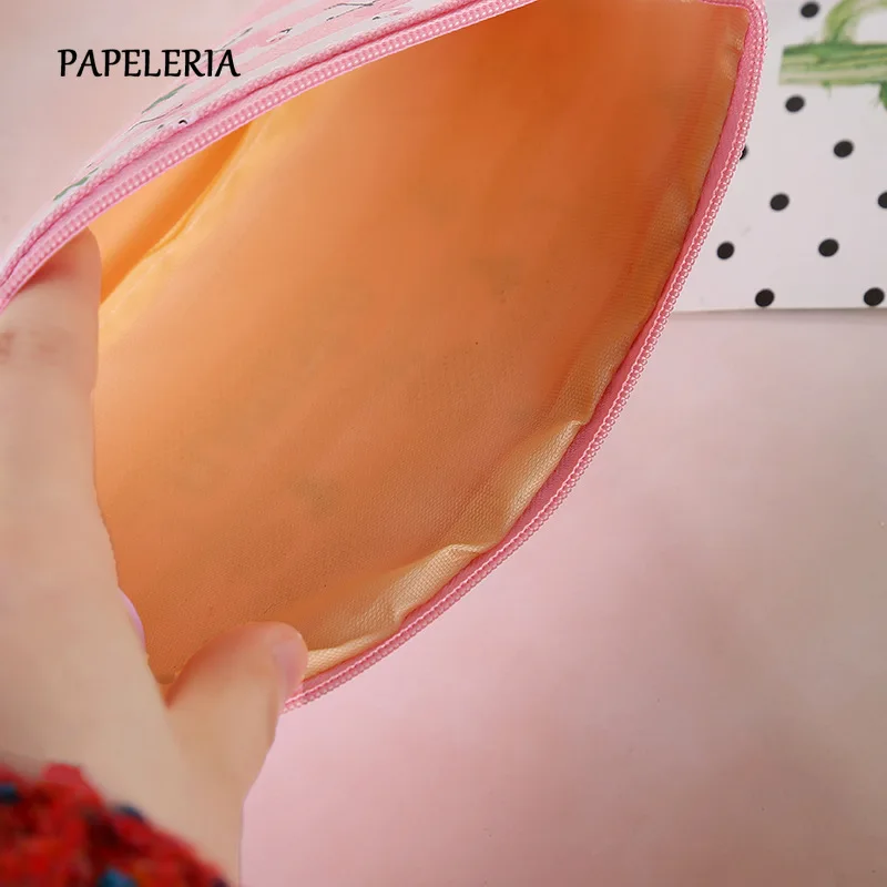 Кавайный чехол для карандаша Фламинго холст подарок Хэлло Китти школьный пенал