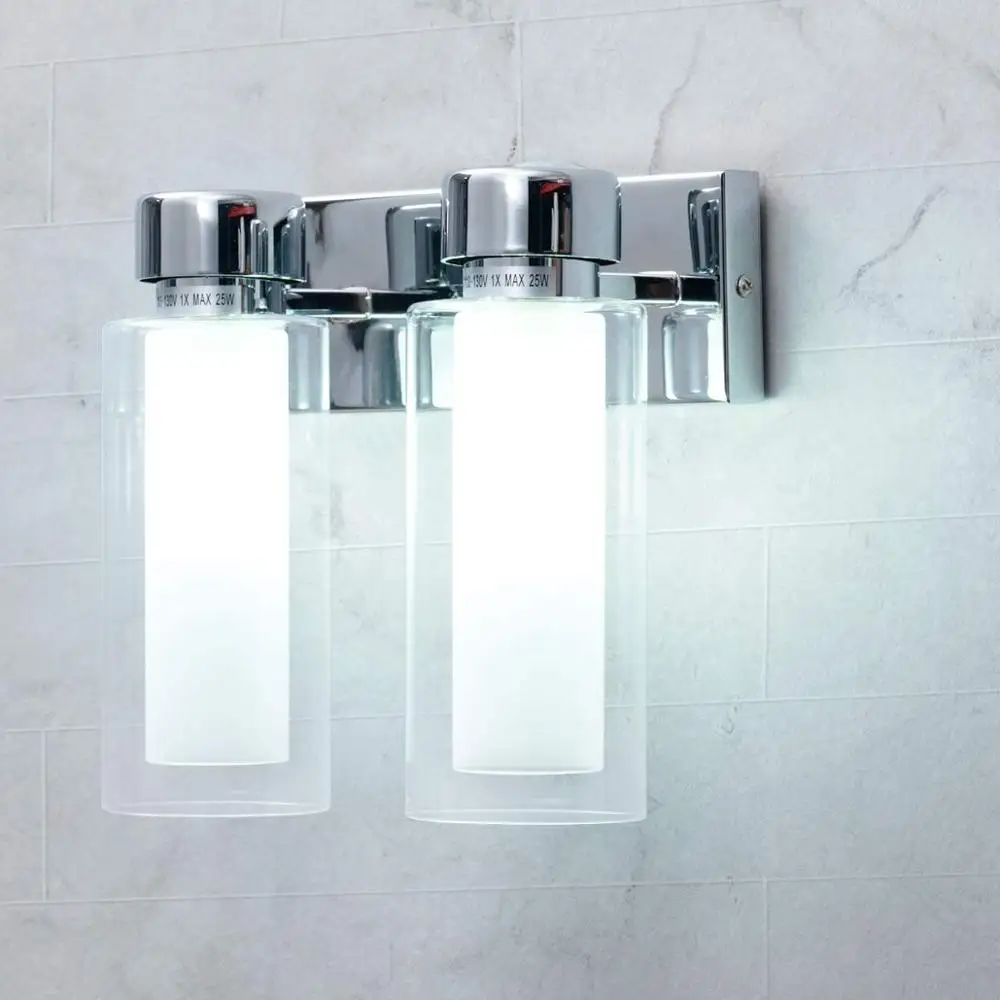 

Modern Glass Wall Lamp Chrome Sconce Wall Light for Livingroom Bathroom Bedroom Home Indoor Deco Lighting Fixtures
