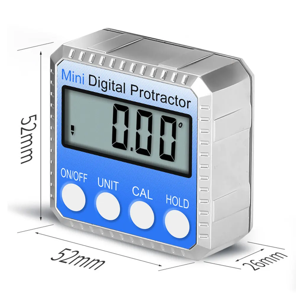 Мини цифровой транспортир с магнитом Универсальный Уровень Коробка Угол Finder манометр электронный 360 градусов измерительный инструмент инклинометр