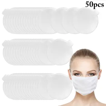 

50pcs/set Cotton Mouth Mask Pads Universal Dustproof Mouth Mask Gasket Mask Filter Pads Mask Accessories For Outdoor