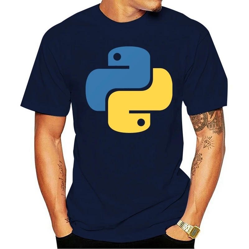 Мужская Python футболка с логотипом персонализированные 100% хлопок S-3xl Одежда в