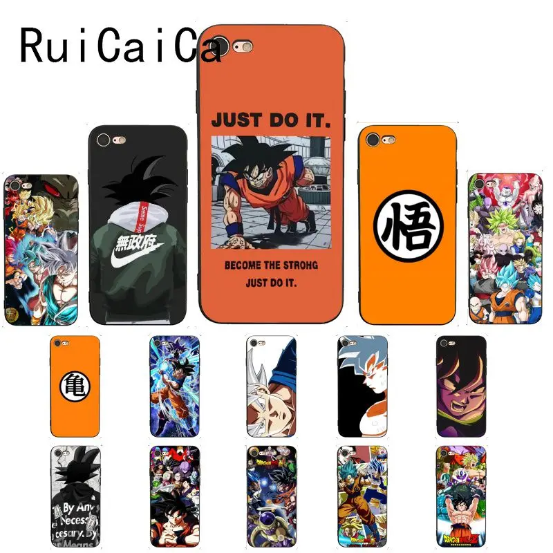 Ruicaica Dragon Ball Z Super DBZ Goku Модный чехол для телефона iPhone X XS MAX 6 6S 7 7plus 8 8Plus 5 5S XR |