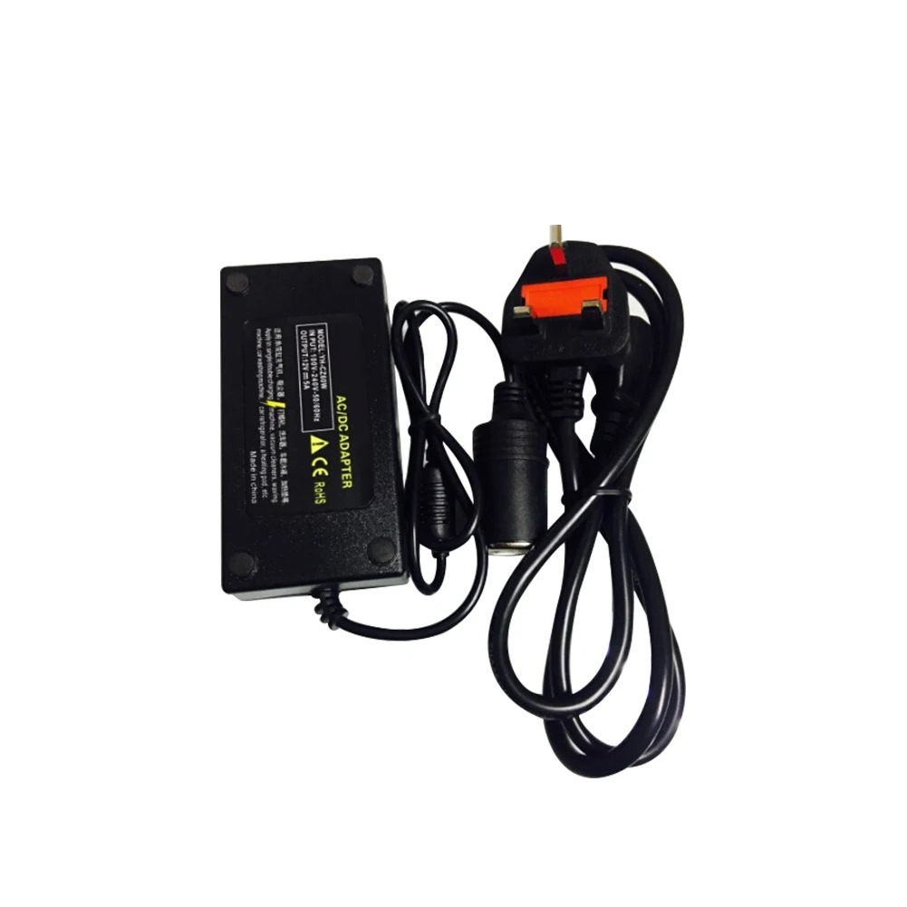 Car Home Power Converter 220V Input 12V Output Car Cigarette Lighter Socket Vacuum Cleaner Refrigerator Adapter