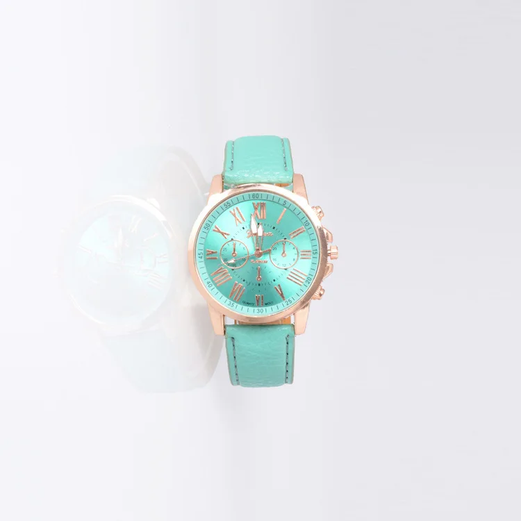 Ladies Quartz Watch Orange Leather Strap Luxury Digital Roman Scale Alloy Dial Watches For Women Gift Couple Clocks H07 womens quartz watch,couple watch,womens watch,quartz watch,women watches,digital watch