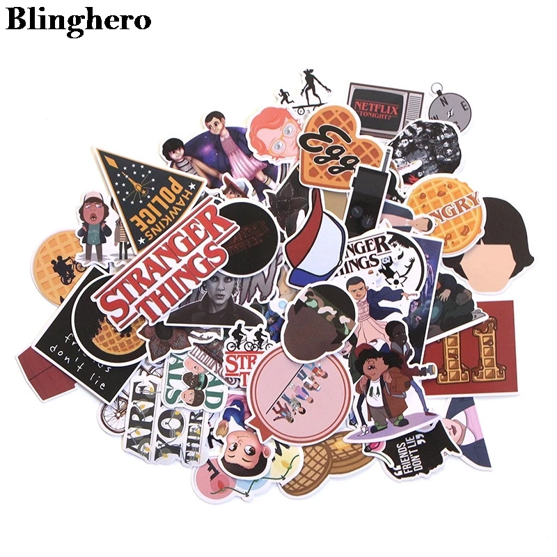 

Blinghero 66 Pcs Funny Figure Stickers Set refrigerator Sticker For Luggage Skateboard Motorcycle Laptop ZC0111