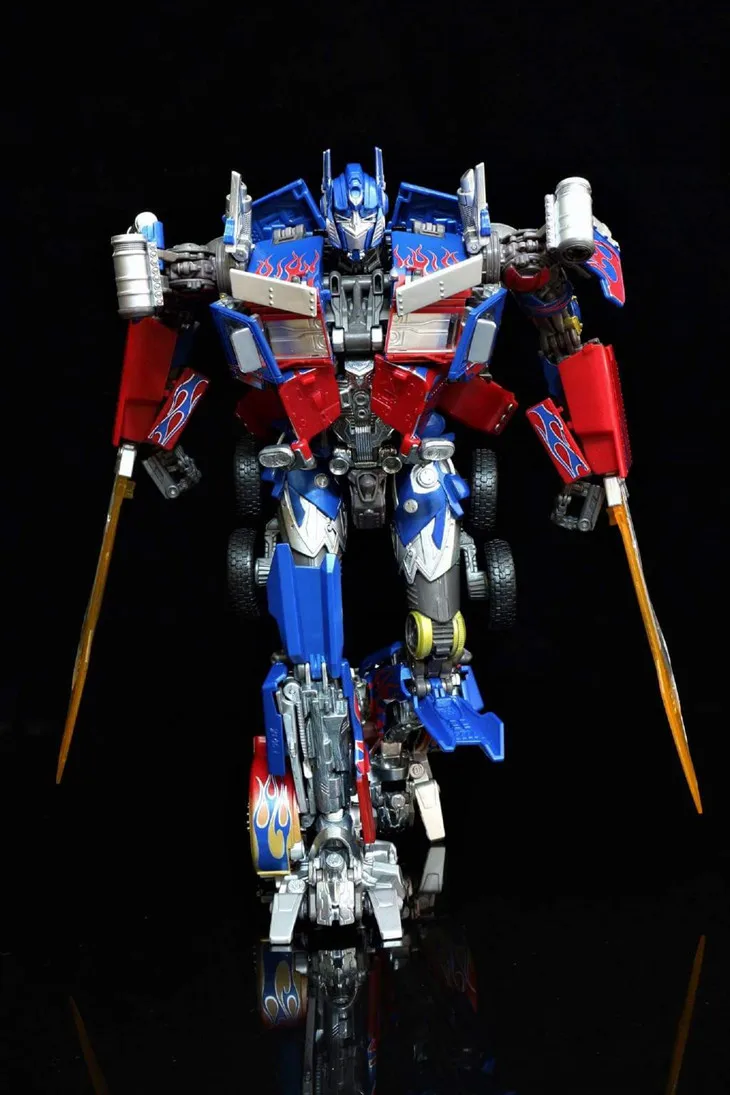 Takara Tomy Трансформеры роботы фильм шедевр MPM04 Оптимус Прайм MPM-4 деформация металла Фигурка Игрушки Коллекции