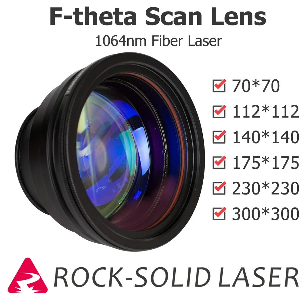 

F-theta Scan Lens Optical Field Lens 1064nm EFL 100 163 210 254 330 420 Wavelength Fiber Laser Marker Parts Wholesale