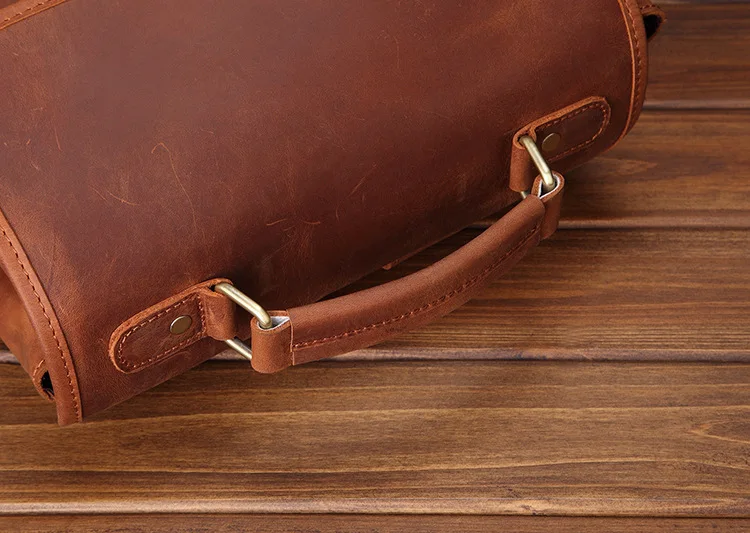 Handle Show of Leather Backpack