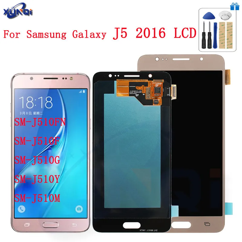 

For Samsung Galaxy J510 J510FN J510F J510G J510Y J510M Display Touch Screen Digitizer Assembly For Samsung J5 2016 LCD Screen