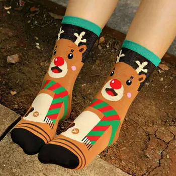 

Cute Fashion Autumn Winter 3D Printed Christmas Women Ladies Casual Warm Socks Cute Unisex Ankle Length Socks