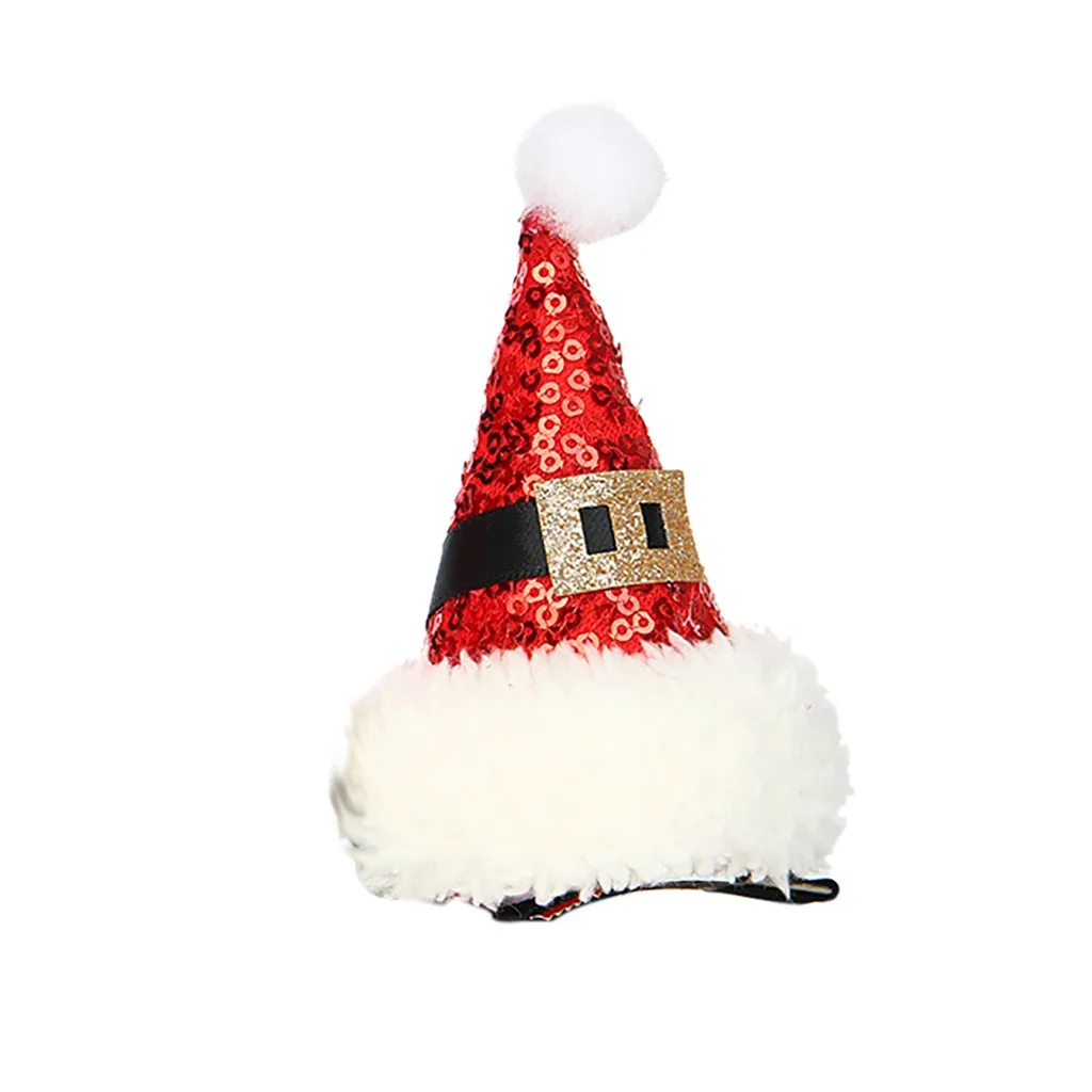 Рождественские украшения, детская Рождественская шляпа, заколки для волос, не блестящие заколки для волос, для детей, девочек, подарок на год, заколки@ 20