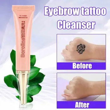

Permanent Natural Plant Extract Tattoo Print Removal Painless Tattoo Skin Pain Eyeliner Eyebrow Cream Tattoo Cleaning N1U8
