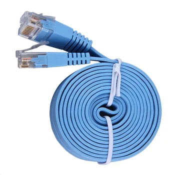 

2M Length Flat Reticle RJ45 CAT6 8P8C Ethernet Patch Network Cable Portable Lan Cable Durable Home Parvicostellae