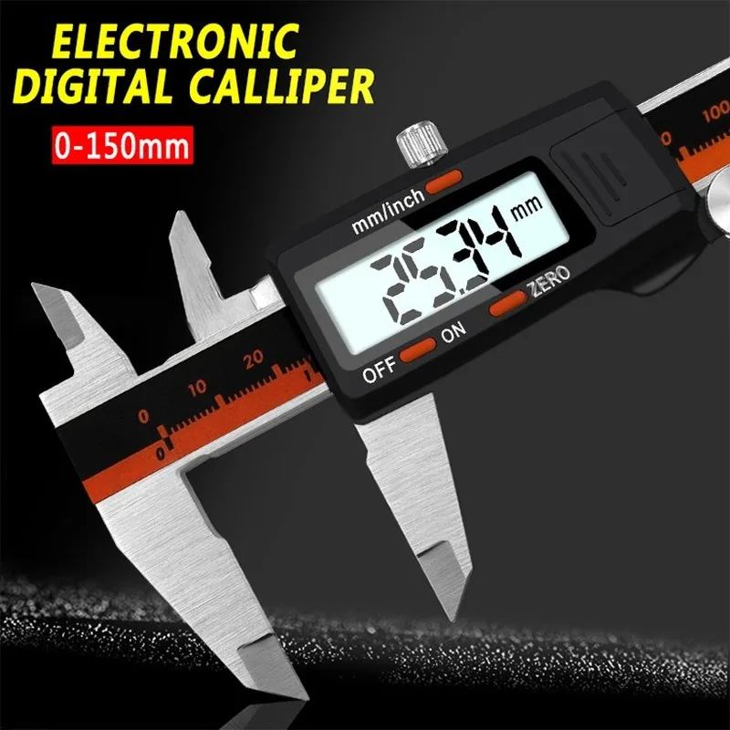6 Inch 0 150mm Digital Calipers Stainless Steel Electronic Digital