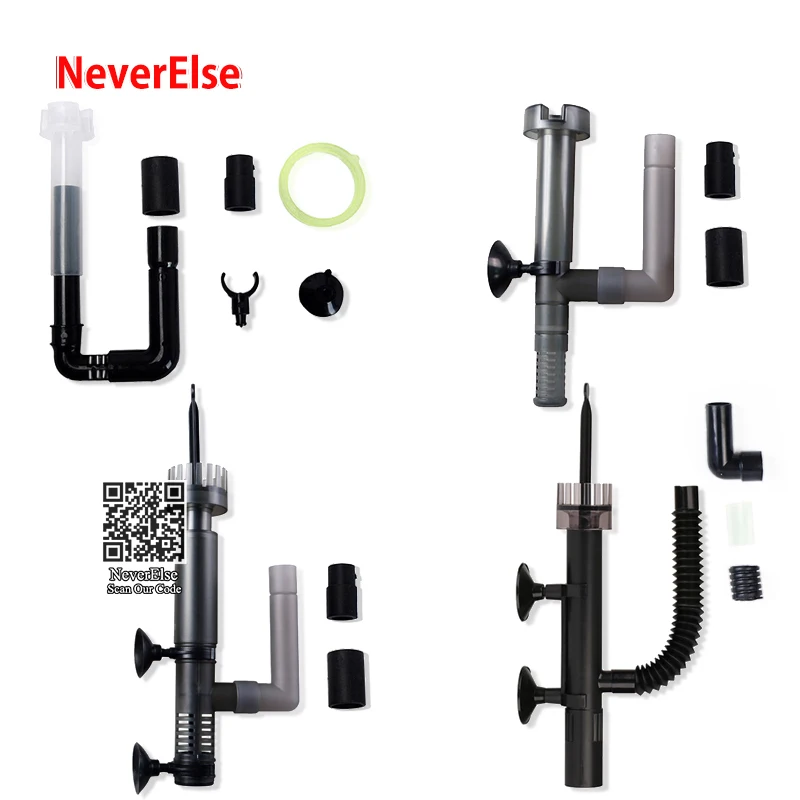 Nuovi 4 Tipi Di Accessori Per La Parte Dello Skimmer Della Superficie Dell'Acquario Per Rimuovere L'Olio Proteico Slik Superficie Dell'Acqua Del Film 