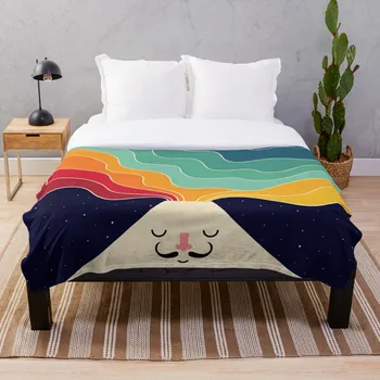 

Keep Think Creative Blanket Wool Flannel Plush Blanket Bedspread For office Sherpa Blanket Couch Quilt Cover Travel