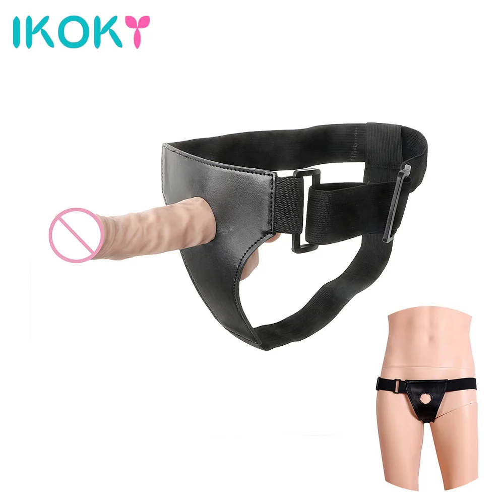 IKOKY Strap On Dildos Sex Toys for Lesbian Gay Pants for Different Size Penis Adult Game Wearable Strapon Penis Panties