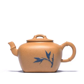

Bamboo handmade yixing teapot purple clay zisha kettle drinkware