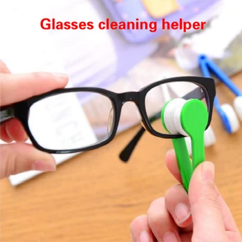 

1PCS Portable Multifunctional Glasses Cleaning Rub Eyeglass Sunglasses Spectacles Microfiber Cleaner Brushes Wiping Tools Mini