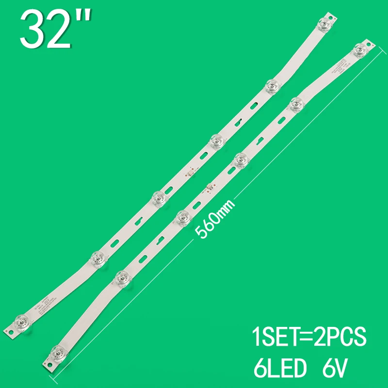 for 32-inch LCD TV curved screen JS-D-JP32EU-061EC(70329) R72-32D04-024E32UK/UP100 MGTV320KA MGTV32QKA 32BC6600 backlight strip