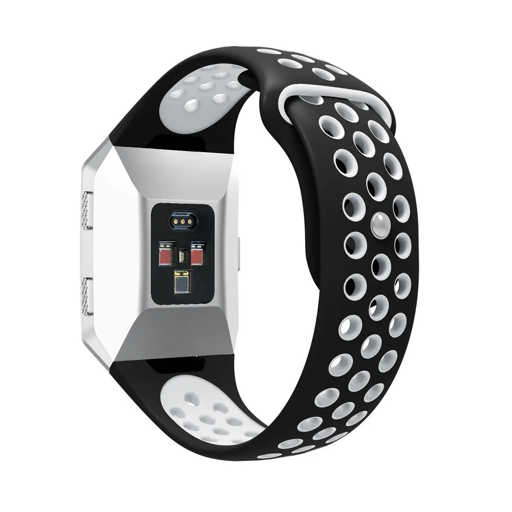 Apple Watch Band модный двухцветный спортивный силиконовый браслет ремешок для Fitbit Ionic длина ремешка 225 мм ремень для часов