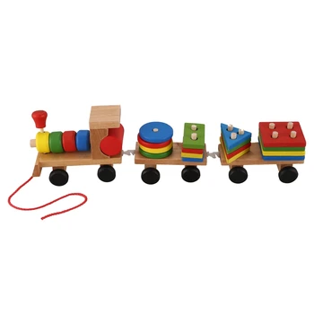 

baby Wooden Train Educational toys