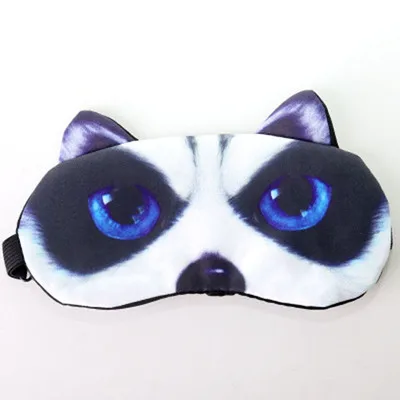 Short nose blue eye Детская маска для сна, хлопковая 3D маска для глаз в виде животного, забавная маска для сна с повязкой на глаза, повязка на глаза для путешествий, повязка для сна - Цвет: Short nose blue eye