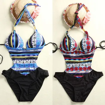 

Deep v neck push up sexy bodysuit vintage backless strap women bodysuits 2018 new summer beachwear elegant jumpsuit overalls