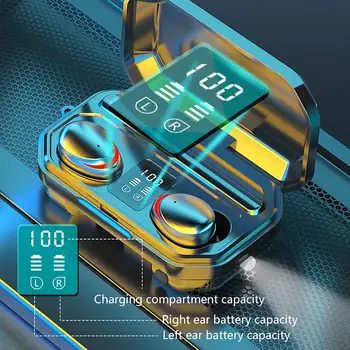 

M15 Wireless Mini Earbuds TWS Bluetooth 5.0 Earphone Touch Control Binaural Stereo Headset for Android IOS HiFi HD Call Headset