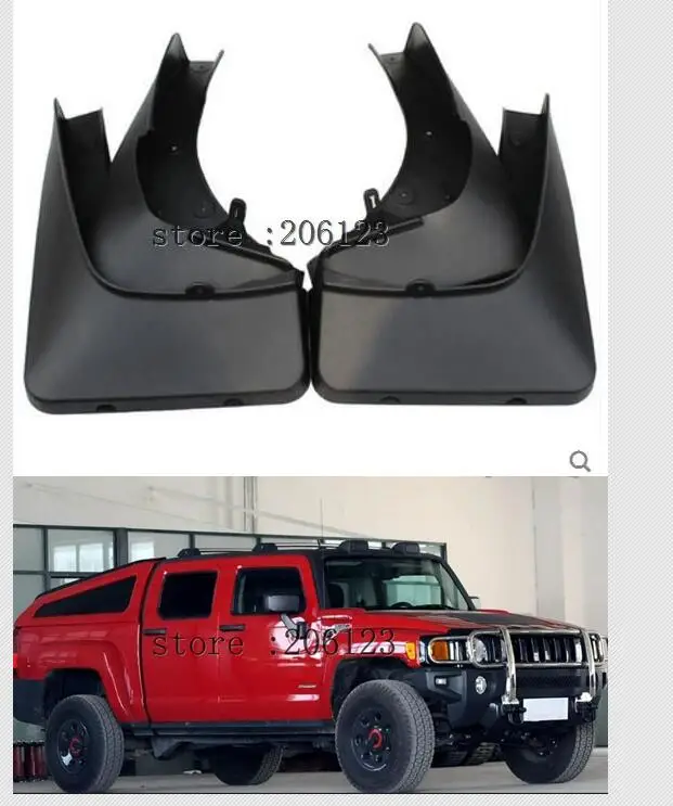 Брызговики для моделей HUMMER H3 H3T 2006 2017 брызговики передних и задних крыльев аксессуары|Грязезащита| |