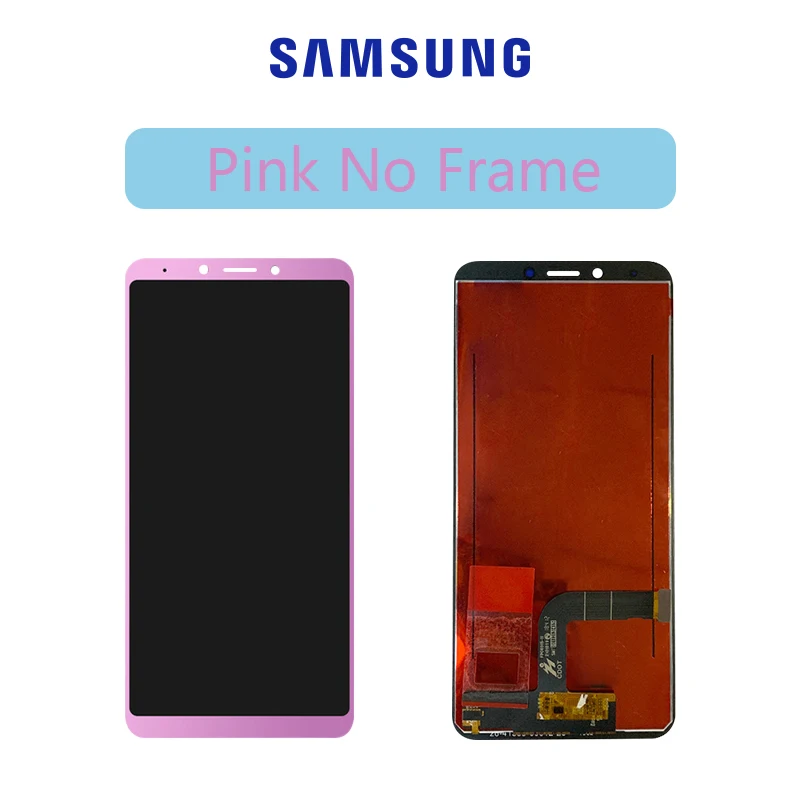6," ЖК-дисплей для samsung Galaxy A6s G6200 G6200F ЖК-экран Замена дигитайзер сборка - Цвет: Розовый