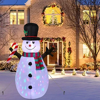 

1.6M Outdoor Inflatable Christmas Decorations Built-in LED Lights Blow Up Snowman Christmas Yard Decorations SDF-SHIP