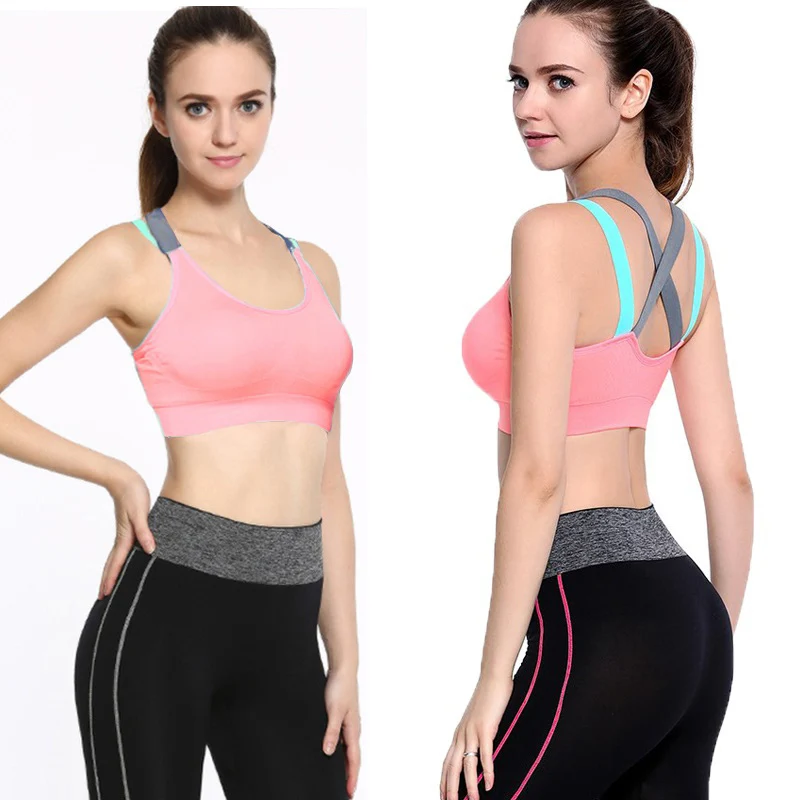 pink bra Сексуальное обтягивающее платье с открытой спиной укороченный топ Женская белая майка, Топ женский черный топ спортивный бюстгальтер с мягкой чашкой бюстье - Цвет: pink bra